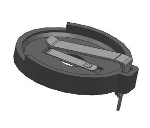 CR2450 Portapile a bottone al litio DIP/THM